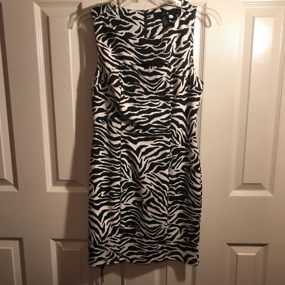 Forever 21 Zebra Print Mini Dress